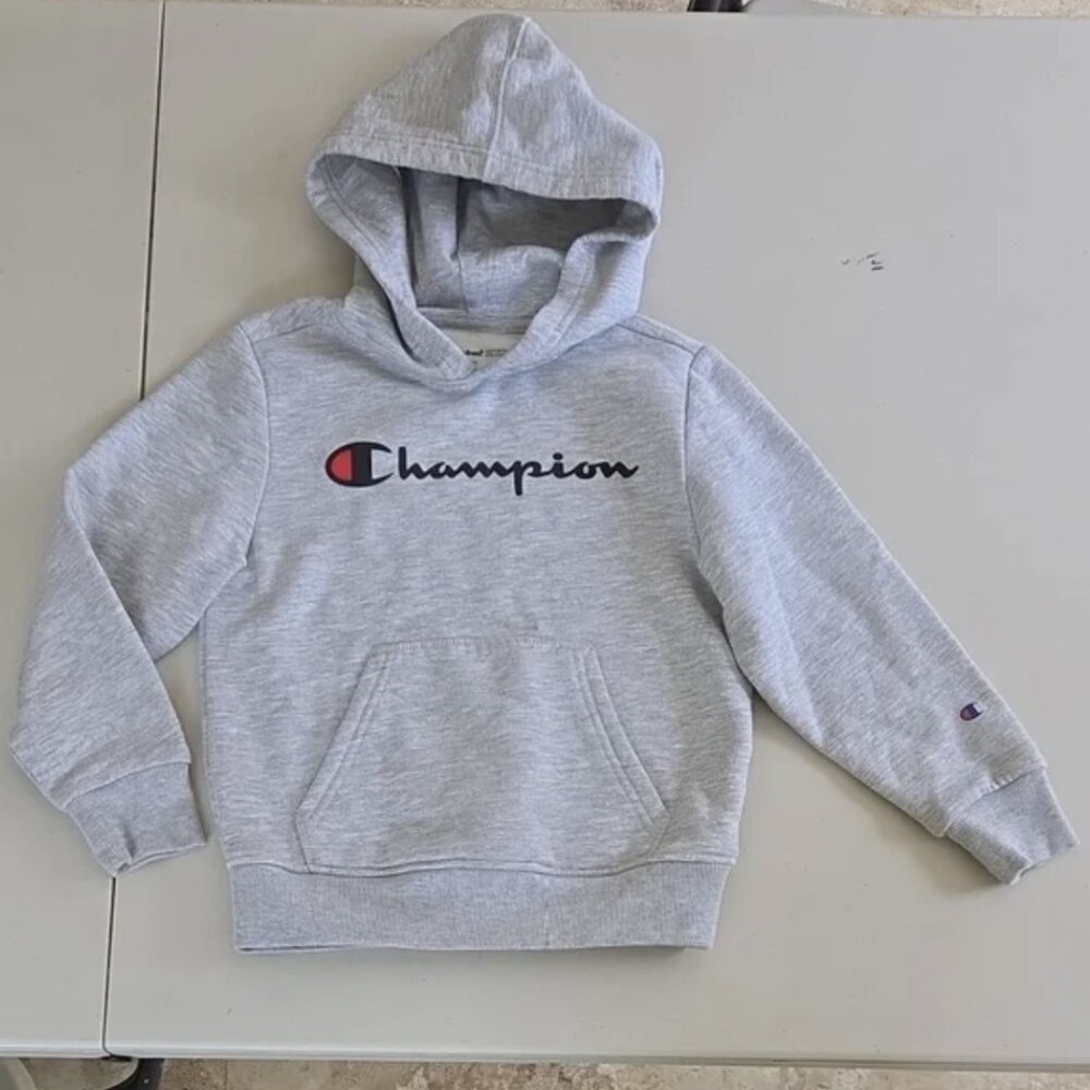 Champion Kids Light Gray Hoodie